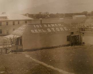 Vintage Framed Photos of North Texas State Normal College and 101 Ranch General Store