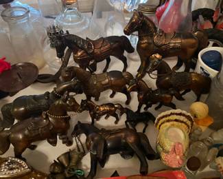Vintage Metal Horses
