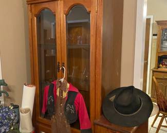 Display Cabinet with Glass Shelves