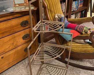Collapsible Metal Corner Shelf
