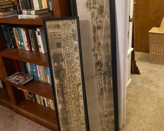 Vintage Framed Photos of North Texas State Normal College and 101 Ranch General Store