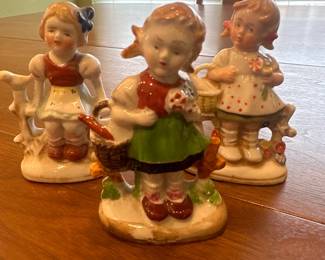 We are loving these darling, made in Japan porcelain figurines.  