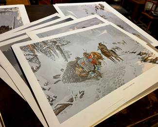 Jacob Pfeiffer signed and numbered prints, unframed some with mats