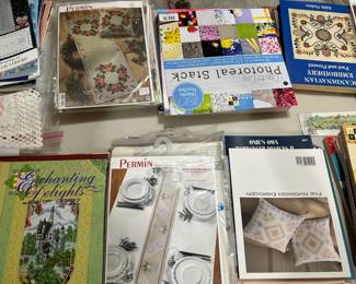 many needlepoint kits , Permin,Riolis cross stitch kit, Buchilla, Panna.