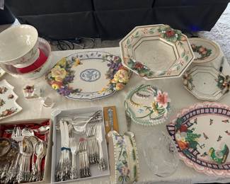 Three sets of 8 silverplate, all have been in storage, never used.