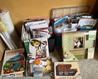 Needlework books, magazines embroidery kits
