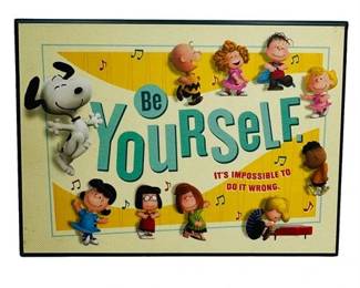 Lot 157 1 Bid(s)
Peanuts Movie "Be Yourself" Wall Plaque