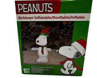 Lot 6 1 Bid(s)
Peanuts Air Blown Inflatable Christmas Snoopy