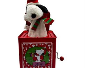 Lot 54 1 Bid(s)
Santa Snoopy Jack in the Box
