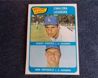 Lot k16 5 Bid(s)
1965 Topps #8 Sandy Koufax/Don Drysdale LL