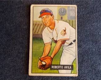 Lot k3 3 Bid(s)
1951 Bowman #188 Bobby Avila rookie card, Cleveland Indians
