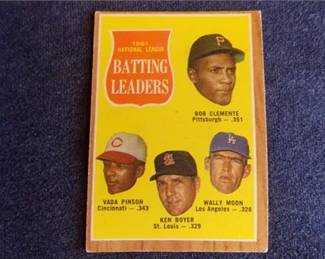 Lot k14 5 Bid(s)
1962 Topps #52 Roberto Clemente LL