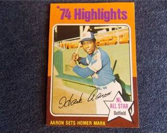 Lot k24 1 Bid(s)
1975 Topps #1 Hank Aaron Highlights