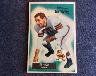 Lot k25 1 Bid(s)
1955 Bowman #37 Lou Groza, Cleveland Browns