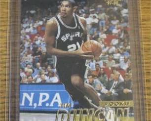 Lot 006   0 Bid(s)
Tim Duncan Fleer Rookie