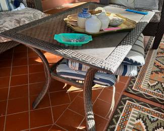 Wicker Outdoor coffee table (in screened in patio)