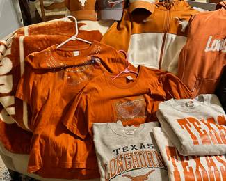 Texas Longhorn Apparel (jackets, sweatshirts, t-shirts, hats, purses)