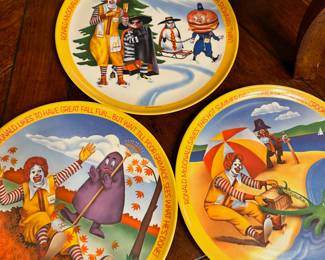 Ronald McDonald plates