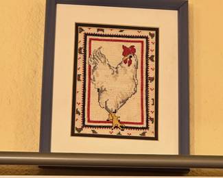 Cross stitch chicken