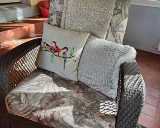 Wicker Outdoor chair (in screened in patio)