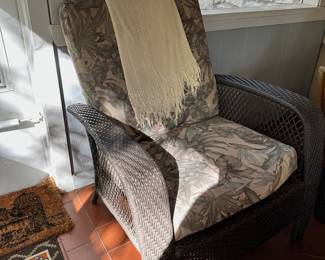 Wicker Outdoor chair (in screened in patio)