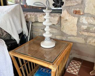 Side table and lamp