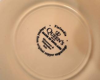 Queen's, Made in England Plates