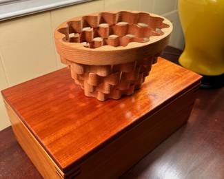 Wooden box and basket
