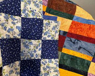 Handmade quilt and table runner
