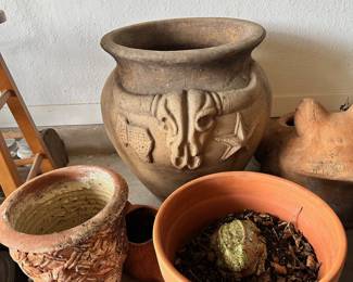 Misc. Yard Art, Pots and Plant stands