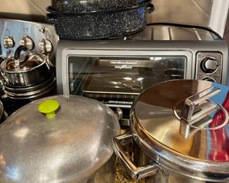 Hamilton Beach Toaster Oven, Pots and Pans