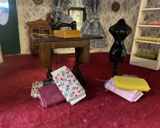 Dollhouse Sewing Room