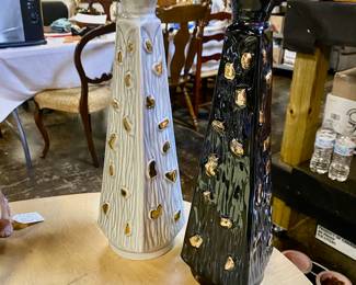 JIM BEAM Black and White MCM Decanters