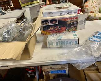 Indoor Electric Grill, Pizza Stone, and Casserole Oven Set 