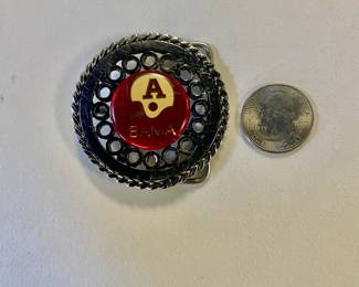 Handmade Vintage Alabama Football 2-1/4" Belt Buckle