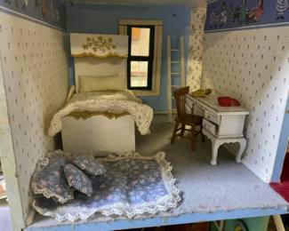 Dollhouse Blue Bedroom