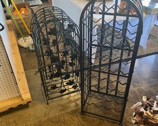 Wrought Iron Wine Racks 