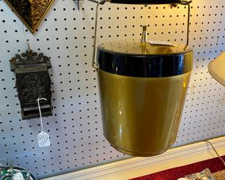 MCM Gold and Black Ice Bucket 