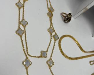 Vintage Nina Ricci, Cora, Seiko, Frangos - Gold Tone & Rhinestone Jewelry