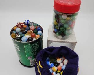 Large Variety of Antique & Vintage Glass Marbles