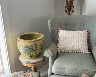 Chinoiserie fishbowl planter