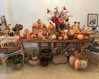 Large basket collection including Longaberger