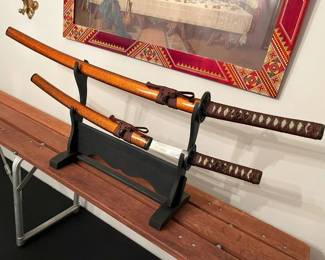 16 Japanese Katana Sword Setmin