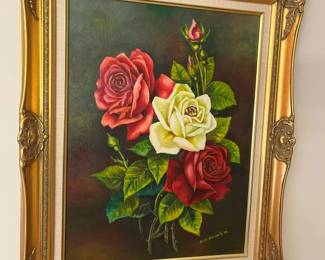 16 Vintage Marwin Rose Painting min