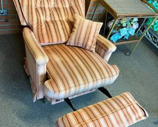 16 Velour Stripe Recliner Extendedmin