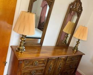 16 Stanley Double Mirror 9Drawer Lowboymin