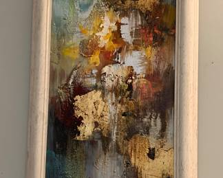 Abstract Oil On Canvas 