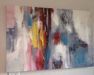 Jill Martin, Abstract Paint on Canvas 