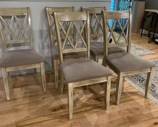 Ashley Furniture dining chairs, could be matched to glass or dining table. 
