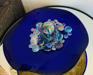 Iridescent Blue Bowl